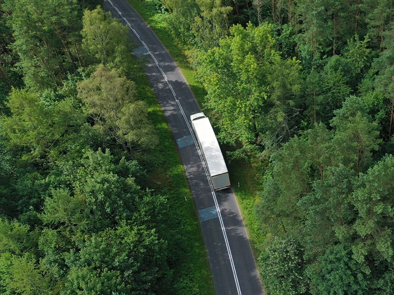 eHDV driving on highway